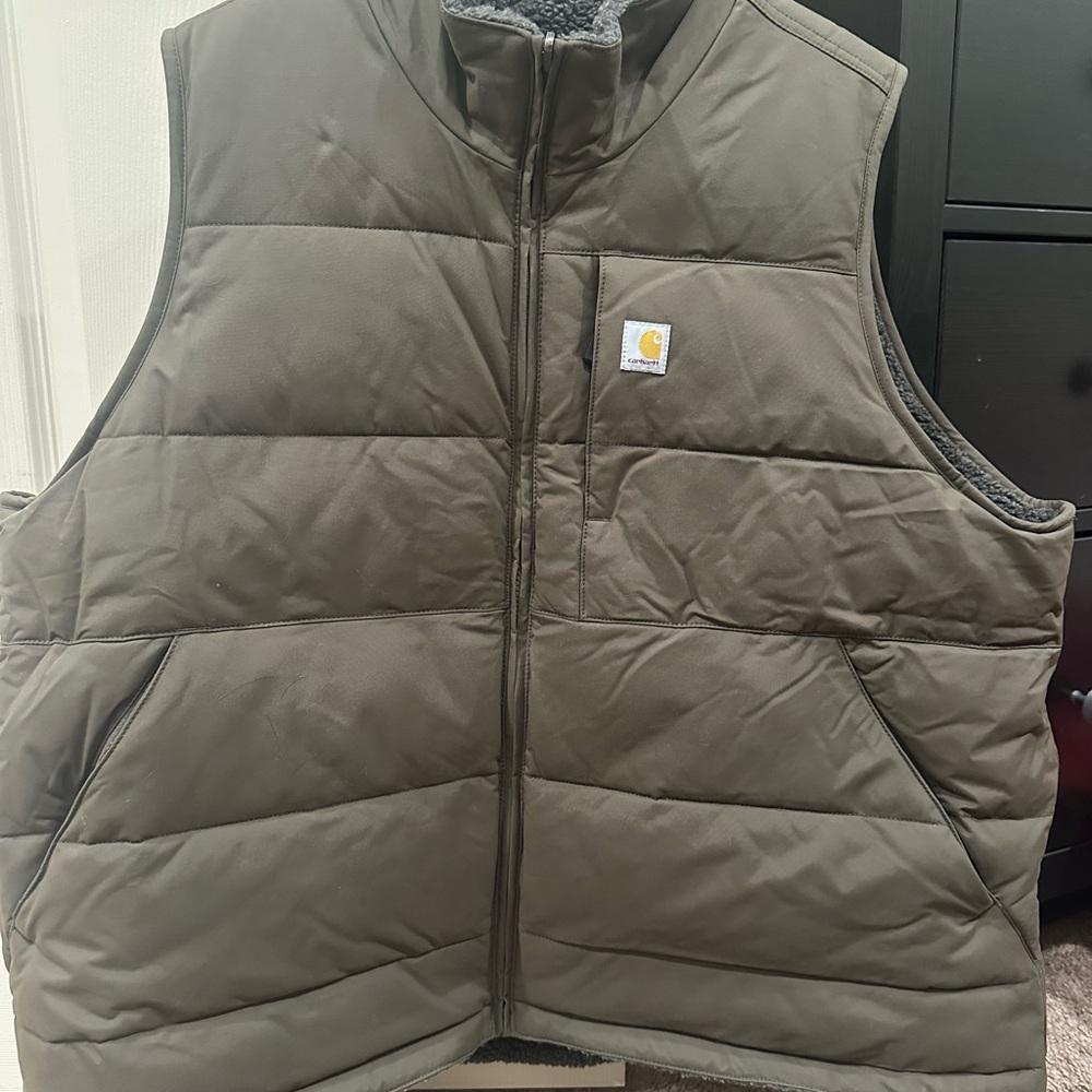 Carhartt Olive Quilted Vest